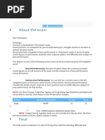 About The Exam: Print Exit Print Mode