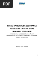 2o Plano Nacional de Seguran a Alimentar e Nutricional 2016-2019