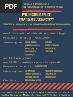 Per un suolo felice: privatizzare l'urbanistica?