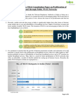 TAIPA Response To TRAI Consultation Paper On Proliferation of Broadband Through Public Wi-Fi Networks