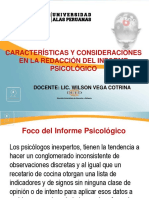 Características, Elementos de Estructuración y Consideraciones Prácticas de Redacción Del Informe Ip