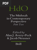 The Mishnah in Contemporary Perspective Part Two Handbook of Oriental Studies Handbuch Der Orientalistik PT 2 PDF