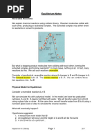   equilibrium notes