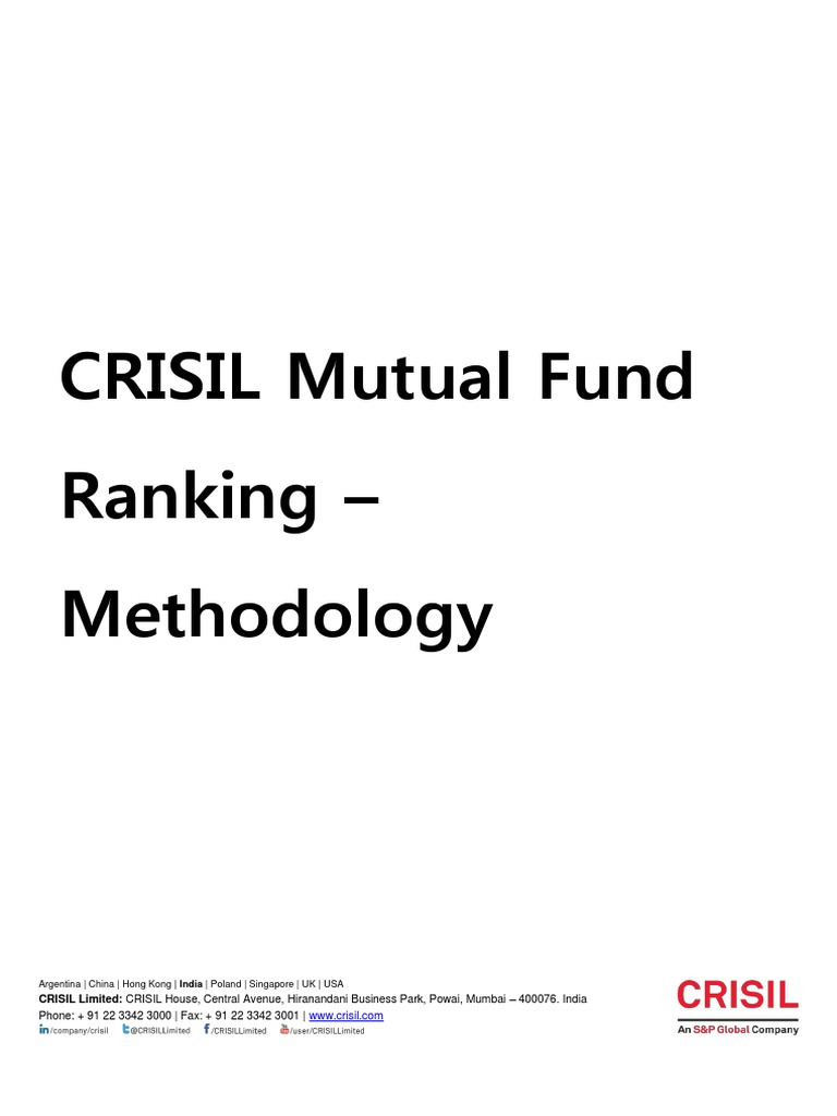 CRISIL Mutual Fund Ranking Methodology PDF Market Liquidity
