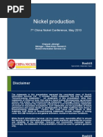 7th China Nickel Conference May 2010