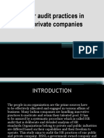 HR Audit: HR Audit Practices in Public and Private Companies