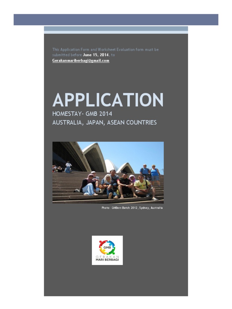 GMB Homestay Application Guide 2014 | PDF | Association Of Southeast ...