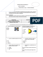 Prueba Ciencias 1º Dia y Noche I