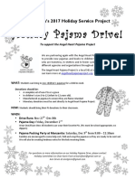Holiday Pajama Drive Flyer - Final