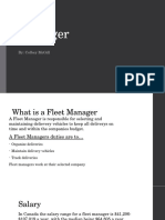 Fleet Manager Colbey