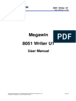 Megawin 8051 Writer U1: User Manual