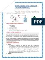 Antisépticos y Desinfectantes de Uso Hospitalario