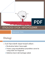 Etiologi Syok Hipovolemik