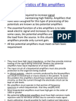 Characteristics of Bio Amplifiers