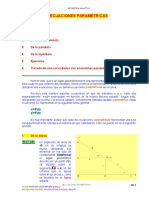 Ecuaciones parametricas