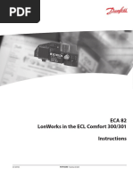 Eca 82 Lonworks in The Ecl Comfort 300/301 Instructions: DH-SMT/DK © Danfoss 05/2009 DH-SMT/DK © Danfoss 05/2009