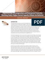 Implementing Overtemperature Overcurrent Protection Lithium Ion Batteries White Paper