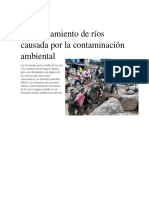 Desbordamiento de Ríos Causada Por La Contaminación Ambiental