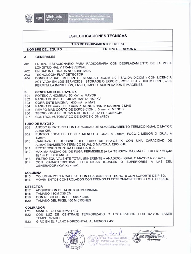 Equipo de Rayos X | PDF | Rayo X | Imagen