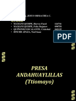 Presa Andahuaylillas Ttiomayo