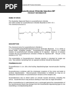 Suxamethonium Chloride Injection Bp-Pi