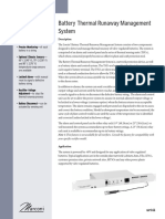 Battery Thermal Runaway Management System