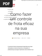 Como Fazer Um Controle de Frota Eficaz Na Sua Empresa