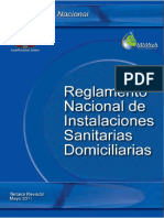 Reglamento Nacional de Instalaciones Sanitaria