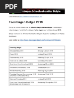 Kalender 2019