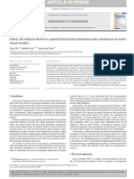 Automation in Construction Volume 34 Issue 2013 [Doi 10.1016_j.autcon.2012.10.009] Ma, Ling; Luo, Han Bin; Chen, Hua Rong -- Safety Risk Analysis Based on a Geotechnical Instrumentation Data Warehou