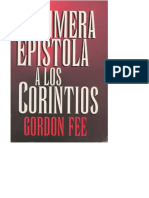 1ra. Epistola A Los Corintios Gordon Fee