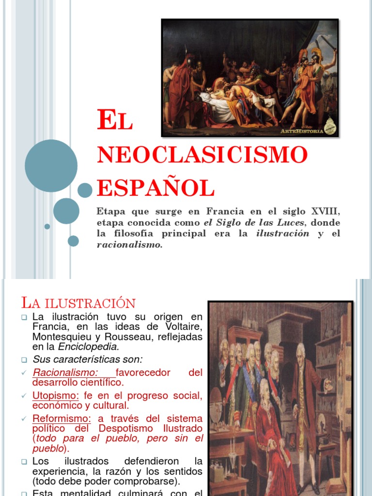 El Neoclasicismo Español Ilustración Ciencia filosófica