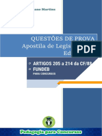 Apostila Legislação Da Educação I - Questões de Provas