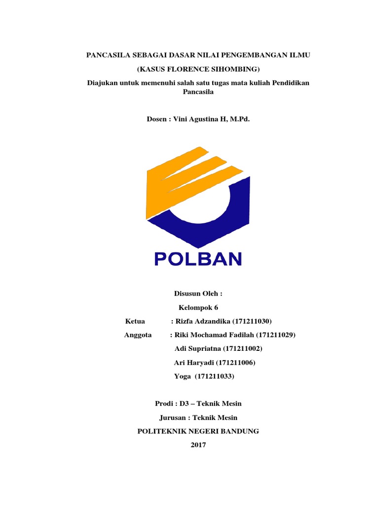 Pancasila Sebagai Dasar Nilai Pengembangan Ilmu