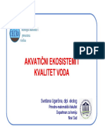 Akvat - Ekosistemi I KV - Voda PDF