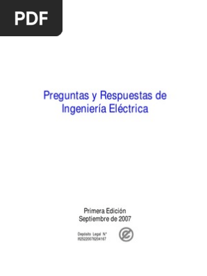 Libro Preguntas Y Respuestas De Ingenieria Electrica Ingenieria