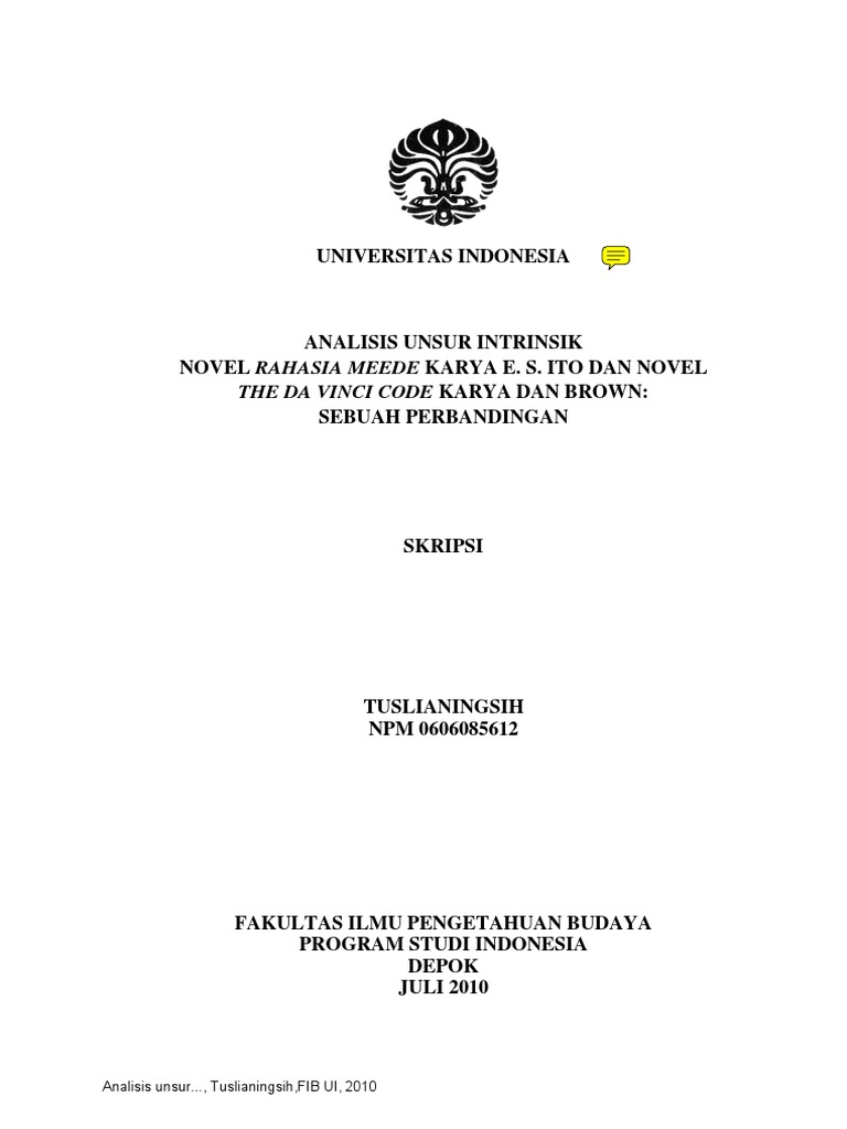 88 Unsur Intrinsik Novel Hantu Bangku Kosong Gratis