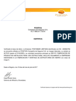 Certificado Arl