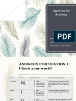 6 - answers for stations cards for review