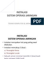 TKJ - Instalasi Sistem Operasi Jaringan