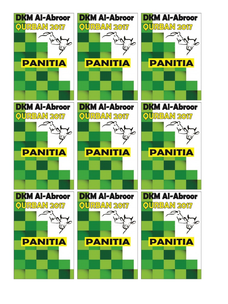 Id Card Qurban 2017