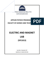 Electric and Magnet Lab Manual for Applied Physics Programme