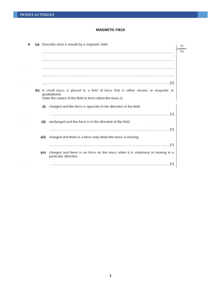 Magnetic Field | PDF
