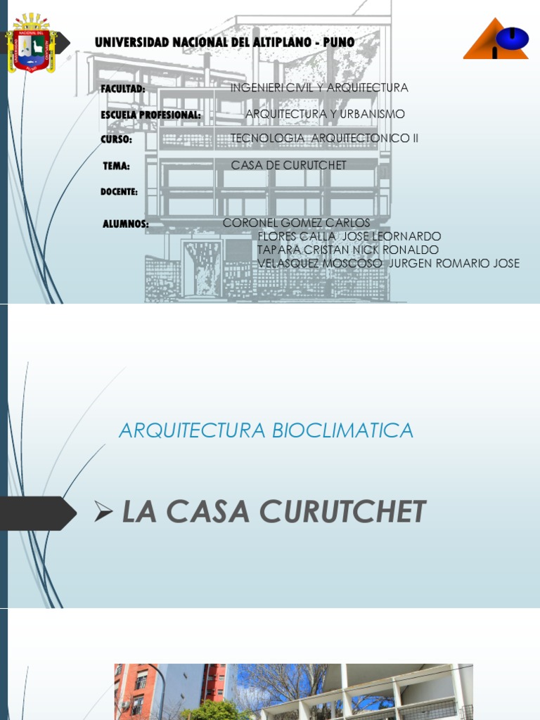 Análisis de la Casa Curutchet | PDF | Diseño arquitectonico | Arquitectura
