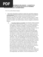 3. Seitas Ou Novos Movimentos Religiosos (a Questão Do Método e Do Ponto de Partida No Estudo Do Fenômeno Religioso No Mundo Contemporâneo) - Leonildo Silveira Campos