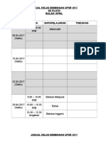 8.00 - 10.00 Pagi Matematik: Jadual Kelas Bimbingan Upsr 2017 SK Pluto Bulan: April