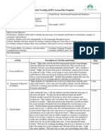 Student Teaching Edtpa Lesson Plan Template: Activity Description of Activities and Setting Time