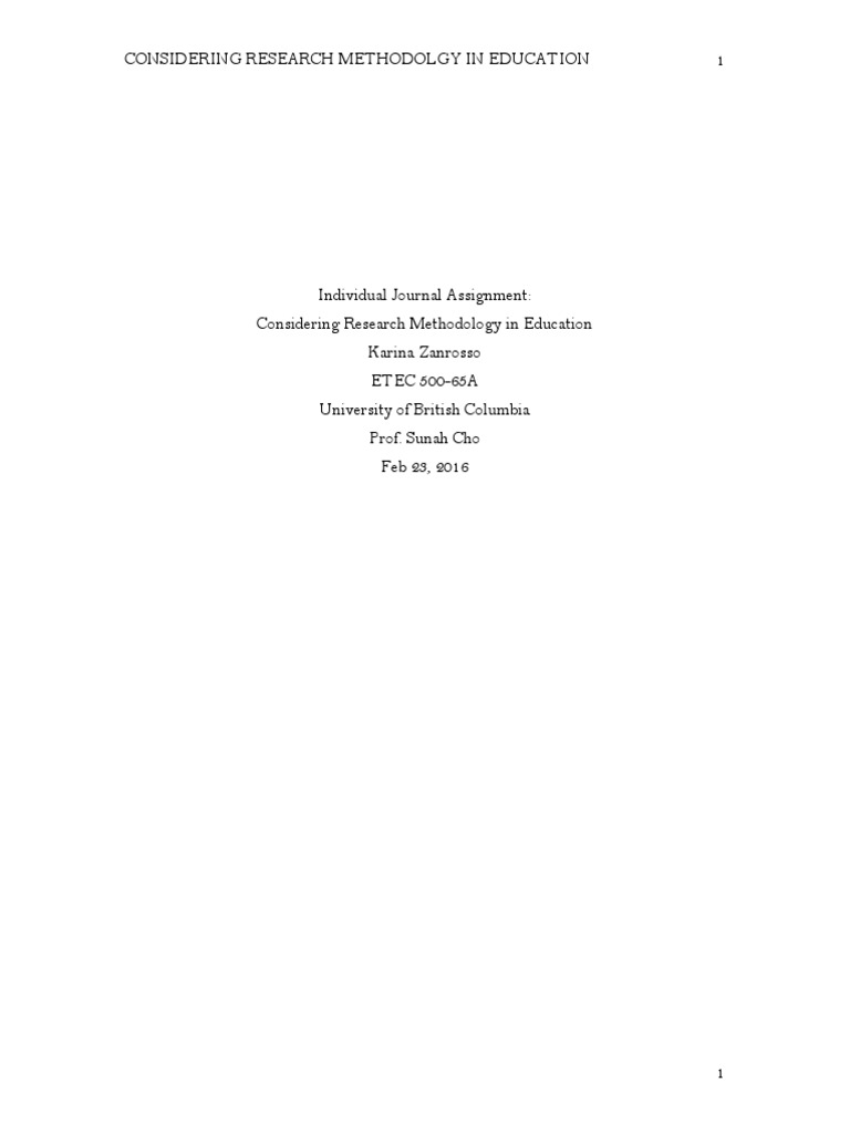 Research Methodology in Education Insights | PDF | Quantitative ...