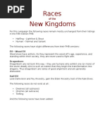 Races of The New Kingdoms (5e)