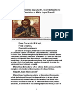 Predică la Tăierea capului Sf. Ioan Botezătorul &amp; Dumninica a XIV-a după Rusalii